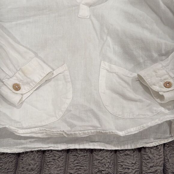 Zara linen blend hooded top - Picture 3 of 6